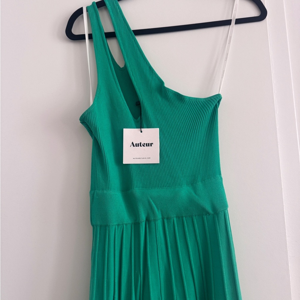 Auteur Fillipa Asymmetrical Emerald Dress - new with tags